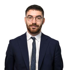 Man looking into camera