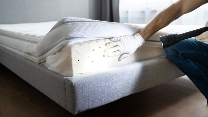 bedbugs on a mattress